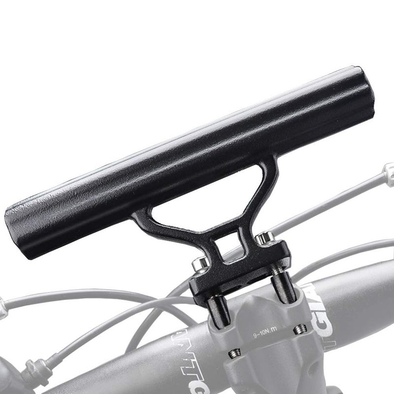 TOPCABIN Bike Handlebar Extender Bicycle Stem Tube Extension for Light Lamp Phone GPS Stopwatch Mount Road Bike MTB Space Save (Black) - Image 1